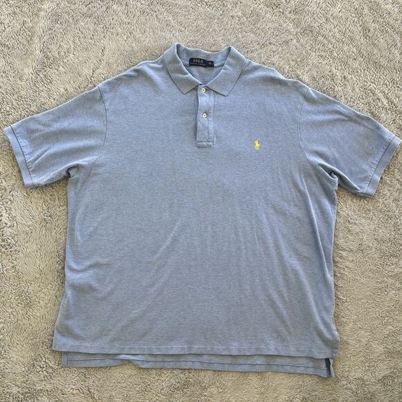 Polo Ralph Lauren Men’s Polo Shirt Short Sleeve 3XLT Tall Blue Green Lot of Two - Picture 2 of 11